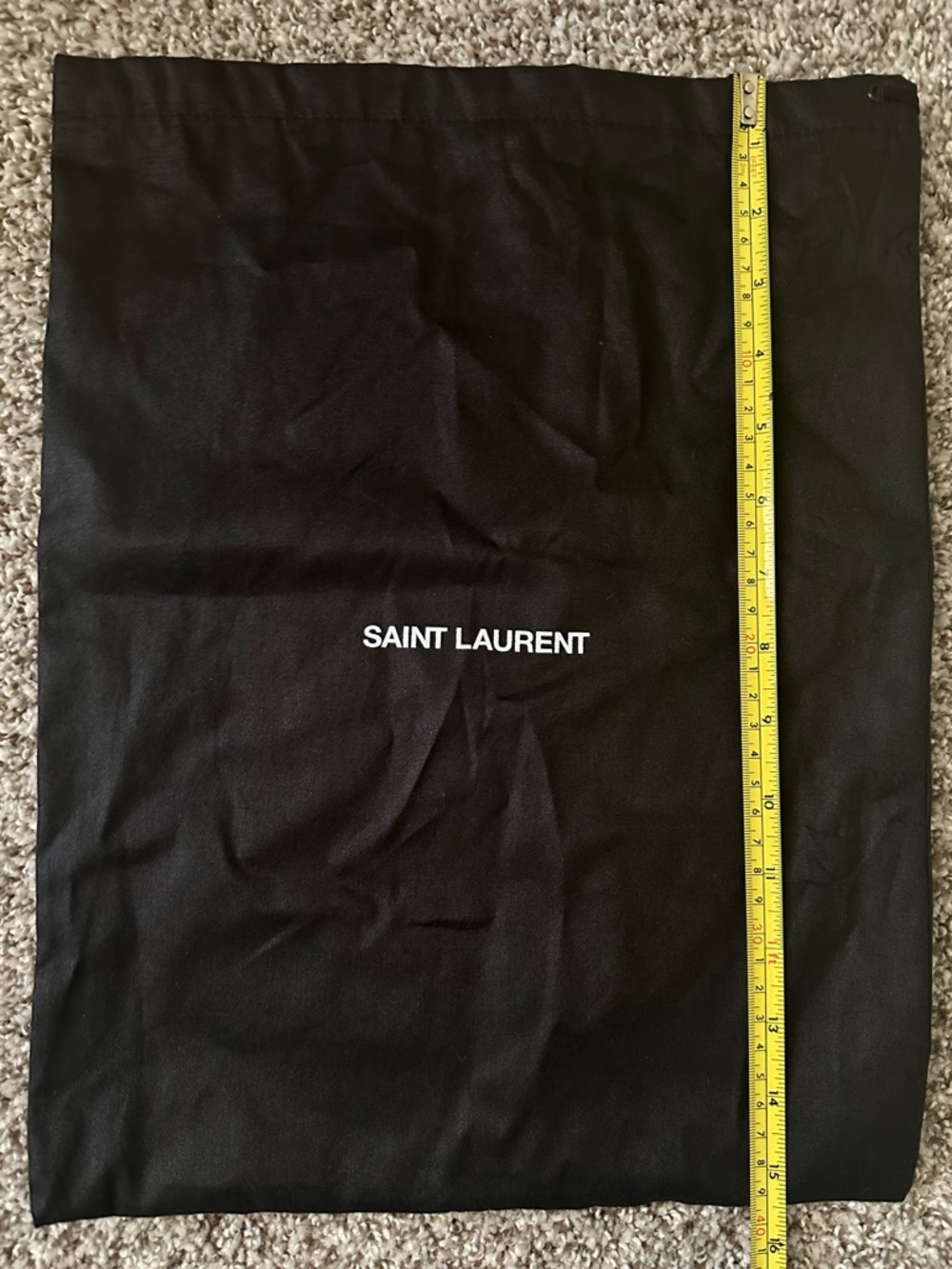 Saint Laurent Black Fabric Logo Dust Bags (2) - Picture 9 of 9